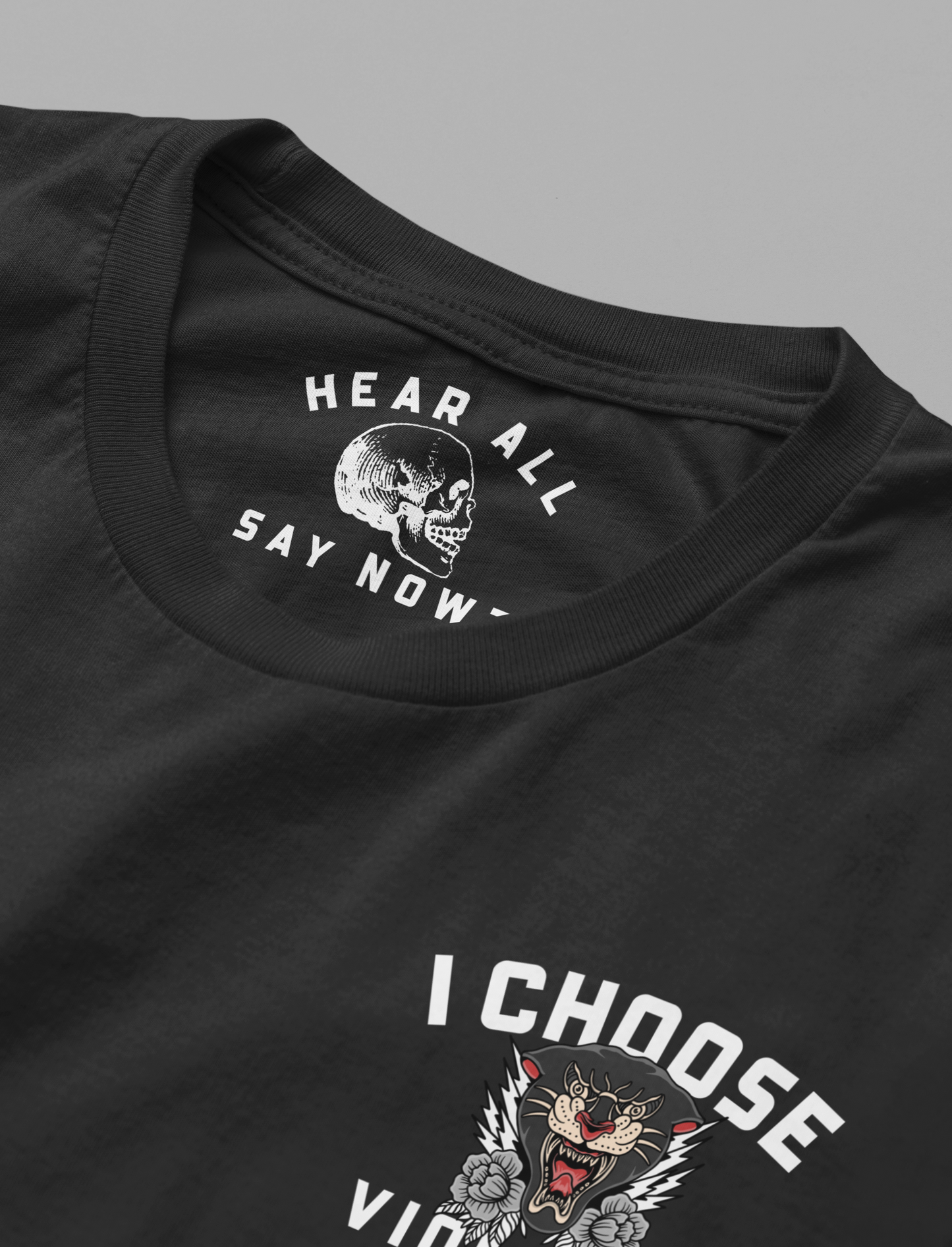 I CHOOSE VIOLENCE Tee Shirt - Black