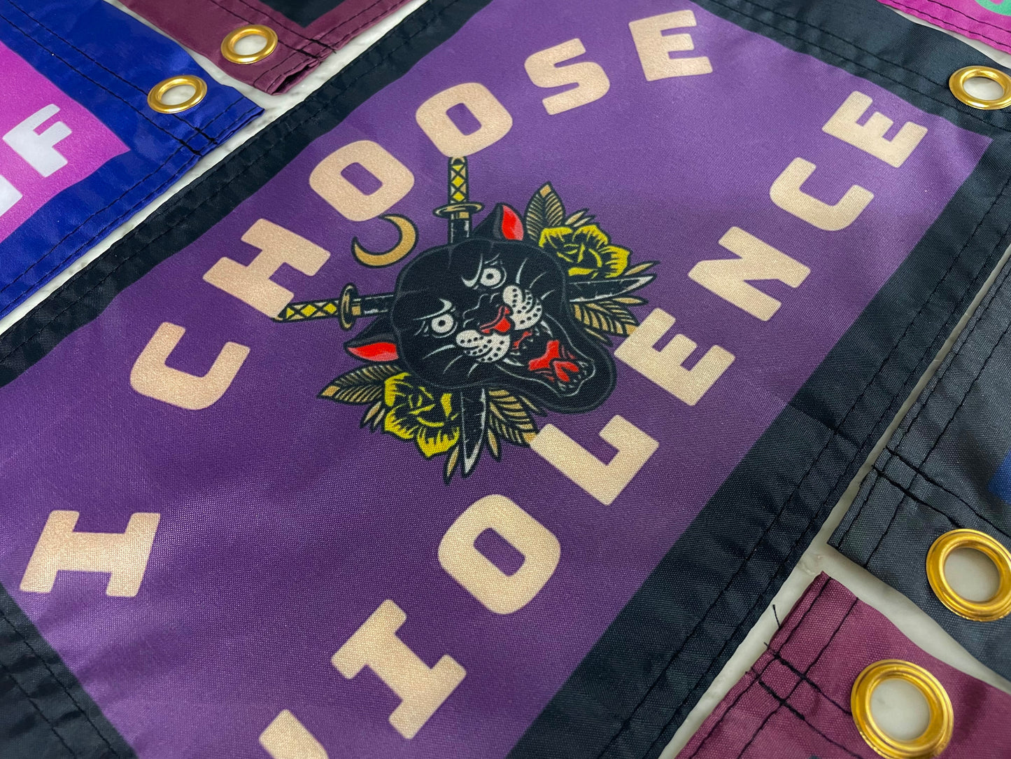 'I CHOOSE VIOLENCE' Wall Pennant