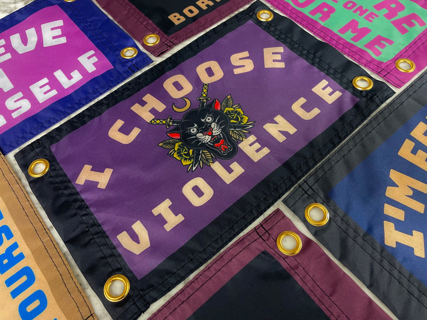 'I CHOOSE VIOLENCE' Wall Pennant