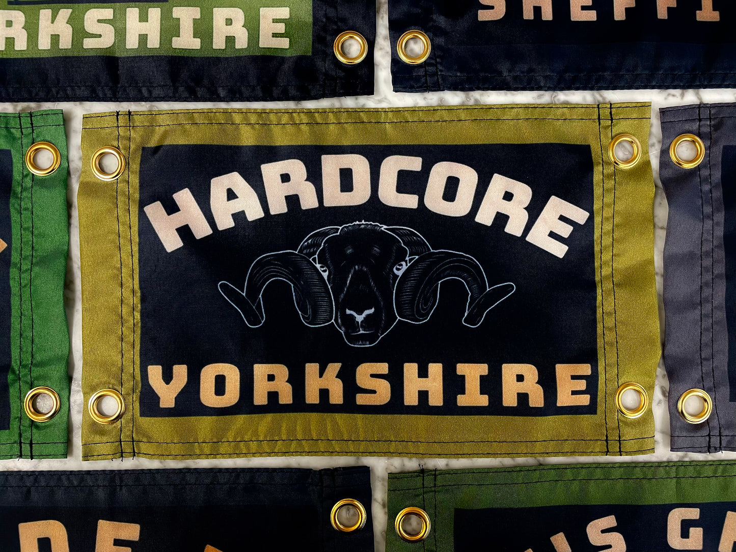 'HARDCORE YORKSHIRE' Wall Pennant