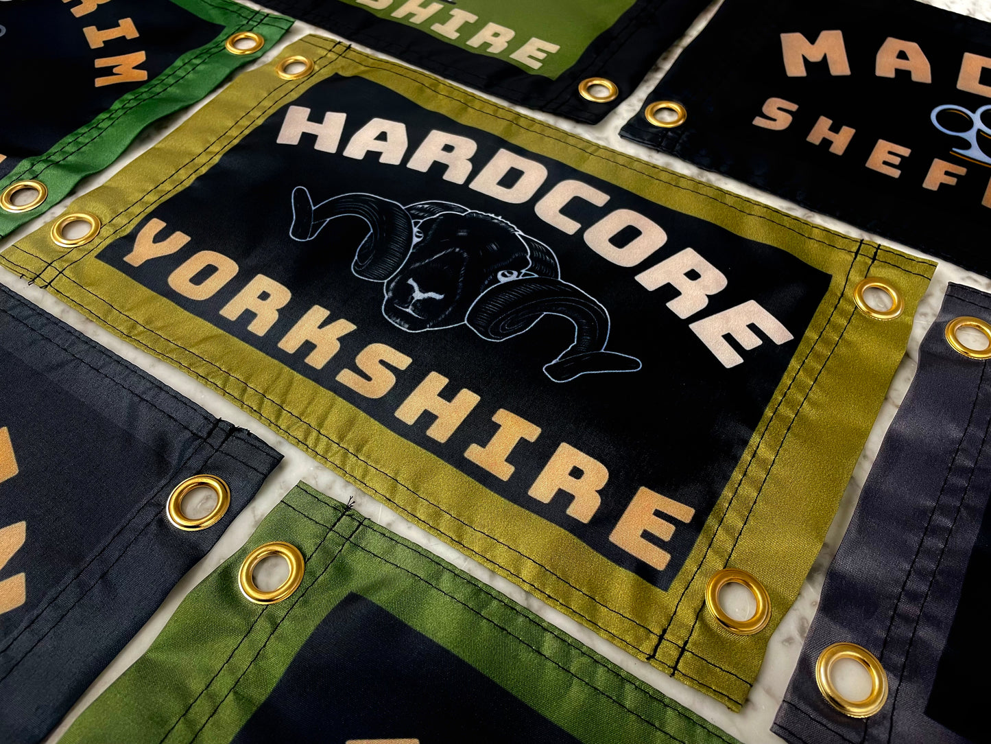'HARDCORE YORKSHIRE' Wall Pennant
