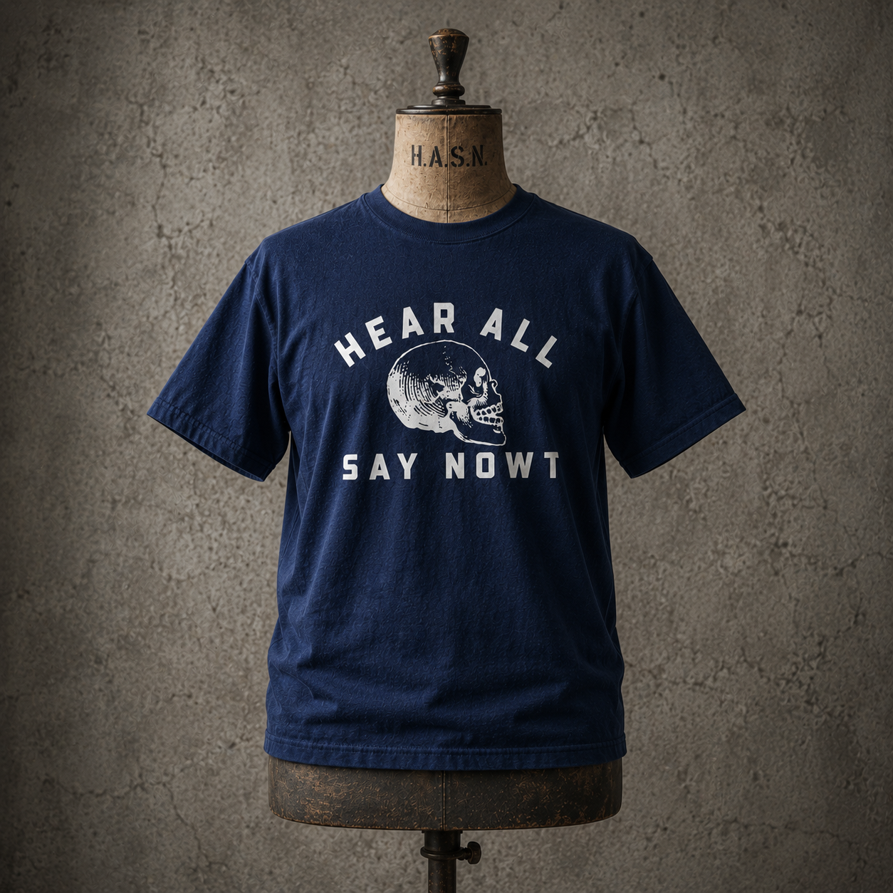 'ORIGINAL CRANIUM' Tee Shirt - Navy Blue