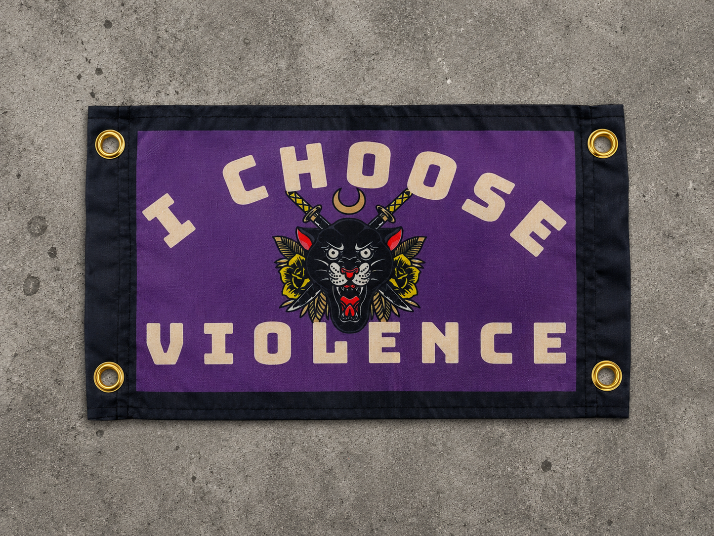 'I CHOOSE VIOLENCE' Wall Pennant