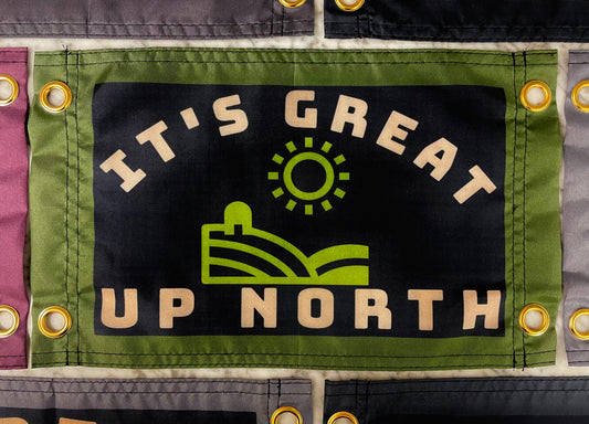 'IT'S GREAT UP NORTH' Wall Pennant